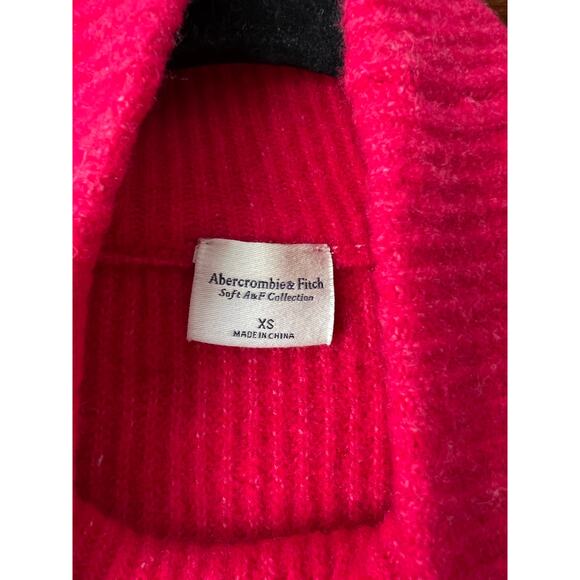 Abercrombie & Fitch Women's Classic Easy Turtleneck Ribbed Sweater Pink Size XS - Picture 8 of 14